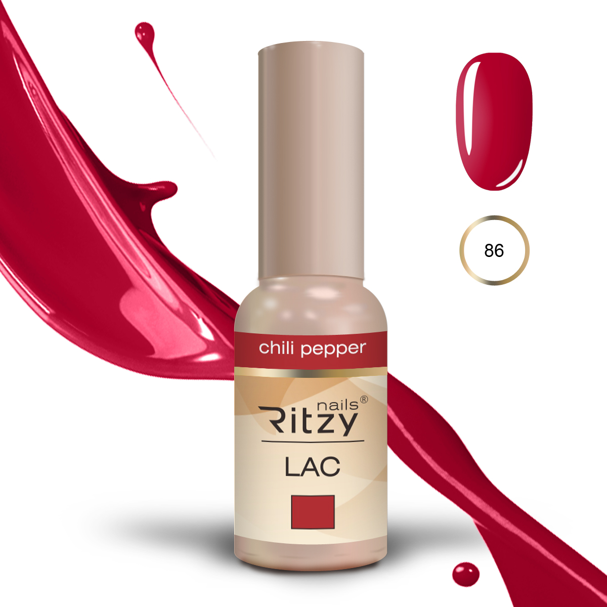 Ritzy Lac 86 Chilli Pepper/gēla laka 9ml